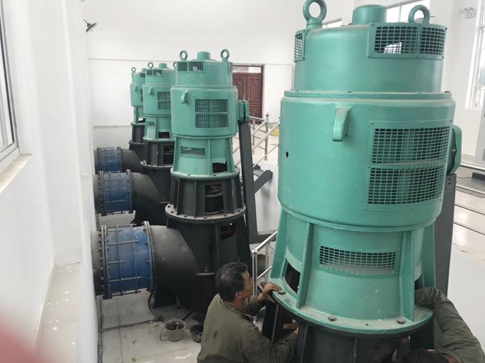 南京900ZLDB單基礎軸流泵現場安裝